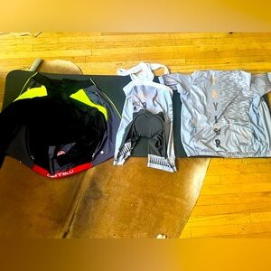 Various cycling clothing. Good brands, all to fit a 6'4" 220 pound guy. $25
